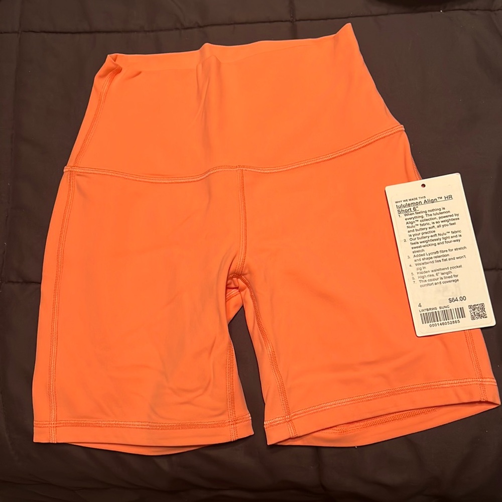 Lululemon align 6” biker shorts